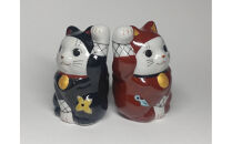 1.5号ペア招き猫&nbsp;忍者&nbsp;九谷焼&nbsp;招き猫&nbsp;九谷焼&nbsp;陶磁器&nbsp;ペア&nbsp;インテリア&nbsp;置物&nbsp;和装&nbsp;民芸品&nbsp;工芸品&nbsp;クラフト&nbsp;雑貨&nbsp;日用品&nbsp;家具&nbsp;装飾品&nbsp;猫&nbsp;コレクション&nbsp;縁起物&nbsp;手作り&nbsp;ユニーク&nbsp;伝統工芸&nbsp;石川&nbsp;金沢&nbsp;北陸&nbsp;復興支援&nbsp;復興応援