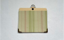 牛首紬　ネームホルダー（生成）