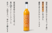 【お中元】みかんジュース (500ml×2本) と はちみつ ( みかん蜂蜜・百花蜂蜜 各210g) セット 和歌山県産 産地直送 みかんの会 【7月上旬～8月上旬に順次発送】