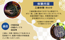 【ふるさと納税】☆沖縄芸能三線体験☆～沖縄貸衣装体験付き～  | 沖縄 旅行 クーポン 体験 トラベル 人気 おすすめ リゾート チケット 北谷 ちゃたん おすすめ 送料無料