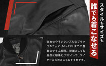 【デグナー】ふるさと納税限定 スタジアムジャンパー型レザージャケット［25WJ-9F] ブラック XLサイズ｜京都 バイクギア 人気ブランド［ 京都 バイクギア 人気ブランド ジャケット レザー 革 限定品 人気 おすすめ ツーリング ライダー バイカー お取り寄せ 送料無料 ふるさと納税 ］