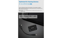 L字コネクターのショートケーブル付き&nbsp;ポータブルSSD　Gシリーズ　4TB