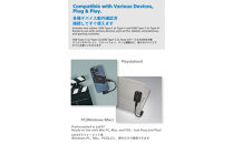 L字コネクターのショートケーブル付き&nbsp;ポータブルSSD　Gシリーズ　4TB