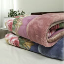 【シングル2枚組】吸湿発熱ふんわりアクリル2枚合わせ毛布(140×200cm)×1セット（ピンク1枚・ブルー1枚）&nbsp;&nbsp;M-6701-2P