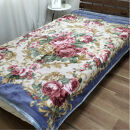 【シングル2枚組】吸湿発熱ふんわりアクリル2枚合わせ毛布(140×200cm)×1セット（ピンク1枚・ブルー1枚）&nbsp;&nbsp;M-6701-2P