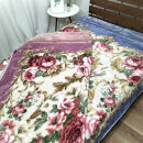 【シングル2枚組】吸湿発熱ふんわりアクリル2枚合わせ毛布(140×200cm)×1セット（ピンク1枚・ブルー1枚）&nbsp;&nbsp;M-6701-2P