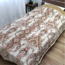 【シングルサイズ】暖かふんわりアクリルマイヤー2枚合わせ毛布(140×200cm)×ベージュ1枚&nbsp;&nbsp;M-5701-BE