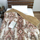 【シングルサイズ】暖かふんわりアクリルマイヤー2枚合わせ毛布(140×200cm)×ベージュ1枚&nbsp;&nbsp;M-5701-BE