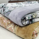 【シングル2枚組】暖かふんわりアクリルマイヤー2枚合わせ毛布(140×200cm)×1セット（ベージュ1枚・グレー1枚）  M-5701-2P