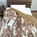 【シングル2枚組】暖かふんわりアクリルマイヤー2枚合わせ毛布(140×200cm)×1セット（ベージュ1枚・グレー1枚）  M-5701-2P