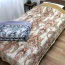 【シングル2枚組】暖かふんわりアクリルマイヤー2枚合わせ毛布(140×200cm)×1セット（ベージュ1枚・グレー1枚）  M-5701-2P