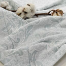 『軽やか』で洗濯しやすい綿100%タオルケット シングルサイズ（140×190cm）×ブルー１枚 5164-BL