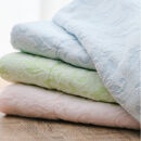 『軽やか』で洗濯しやすい綿100%タオルケット シングルサイズ（140×190cm）×グリーン１枚 5164-GR