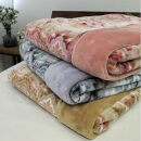 【ダブルサイズ】暖かふんわりアクリルマイヤー2枚合わせ毛布&nbsp;ピンク1枚&nbsp;M-87611-PI