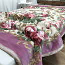 【ダブルサイズ】暖かふんわりアクリルマイヤー2枚合わせ毛布&nbsp;ピンク1枚&nbsp;M-87633-PI