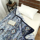 【シングルサイズ】洗える&nbsp;吸湿発熱&nbsp;軽量あったか毛布&nbsp;ブルー1枚&nbsp;MO-6061-BL