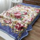 【シングル2枚組】洗える&nbsp;吸湿発熱&nbsp;軽量あったか毛布&nbsp;(140×200cm)×1セット（ピンク1枚・ブルー1枚）&nbsp;MO-6062-2P