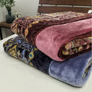 【シングルサイズ】吸湿発熱シルキータッチ2枚合わせ毛布&nbsp;ブルー1枚&nbsp;YO-4700-BL