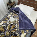 【シングルサイズ】吸湿発熱シルキータッチ2枚合わせ毛布&nbsp;ブルー1枚&nbsp;YO-4700-BL