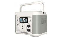ポータブル電源300W／288Wh／80000mAh（3.6V換算）大容量リチウムイオンバッテリー　ホワイトとグレーのツートンカラー