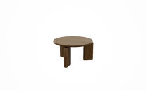 コーヒーテーブル TROCADERO 円型 Φ600 木目 マロンブラウン_05084