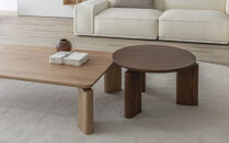 コーヒーテーブル TROCADERO 円型 Φ600 木目 マロンブラウン_05084