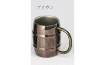 ORORU樽型マグカップ 380ml ブラウン
