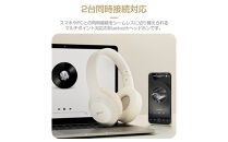 ワイヤレスイヤホン ヘッドホン Bluetooth5.3 超低遅延 wireless ヘッドセット SDカード対応 MP3プレーヤー マイク内蔵 eスポーツ向け ゲーミングイヤホン 3.5mmオーディオケーブル付き 有線無線両用 PNC ノイズキャンセリング テレワーク オンライン会議 90日保証付き