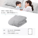 防ダニ&nbsp;掛け布団カバー&nbsp;セミダブル&nbsp;170×210cm【ナチュラル/パールグレー】