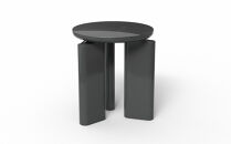 コーヒーテーブル TROCADERO 円型 Φ400 グロッシー仕上げ ダークブラウン_05086