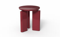 コーヒーテーブル TROCADERO 円型 Φ400 グロッシー仕上げ レッド_05089