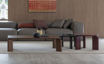 コーヒーテーブル TROCADERO 円型 Φ400 グロッシー仕上げ レッド_05089