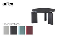 コーヒーテーブル TROCADERO 円型 Φ600 グロッシー仕上げ ダークブラウン_05090