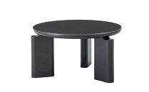 コーヒーテーブル TROCADERO 円型 Φ600 グロッシー仕上げ ダークブラウン_05090