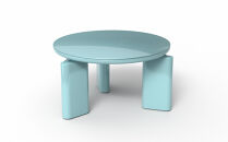 コーヒーテーブル TROCADERO 円型 Φ600 グロッシー仕上げ ペールグリーン_05091