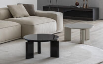 コーヒーテーブル TROCADERO 円型 Φ600 グロッシー仕上げ ペールグリーン_05091