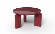 コーヒーテーブル TROCADERO 円型 Φ600 グロッシー仕上げ レッド_05093