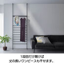 たためるつっぱりラダー物干し【ブラック】_1290302507_02