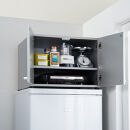 光沢仕上げ・冷蔵庫上ストッカー&nbsp;幅57cm（脚部59cm）【シルバー】_1300400842_03