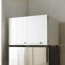 光沢仕上げ・冷蔵庫上ストッカー&nbsp;幅63cm（脚部65cm）【ホワイト】_1300400843_01