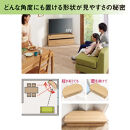 キャスター付きコーナーテレビ台 幅110高さ44cm ロータイプ 49型対応【ウォルナット】_1902905263_02