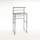 天井が低くても置けるカフェスタイルランドリーラック&nbsp;棚3段&nbsp;高さ172～222cm【ホワイト】_1904000793_01