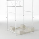 天井が低くても置けるカフェスタイルランドリーラック&nbsp;棚3段&nbsp;高さ172～222cm【ホワイト】_1904000793_01