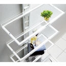 1本脚ですっきり置けるモダンランドリーラック 棚3段 幅60cm奥行31cm【ホワイト】_1904001013_03