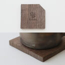 焼き物に似合う 天然木のコースター ウォールナット