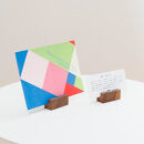 木製ブロック カード・はがき立て 2個セット