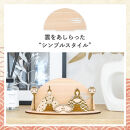 国産天然ヒノキの卓上雛人形