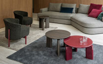 コーヒーテーブル TROCADERO W1300 木目 チャコールグレー_05099