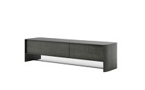 TVボード VISTA W1600 右引出し チャコールグレー_05109