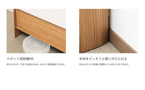 TVボード VISTA W1900 左引出し チャコールグレー_05114